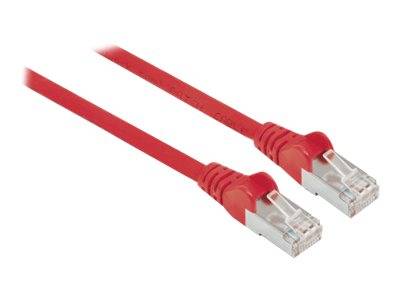 Intellinet Network Patch Cable, Cat5e, 5m, Red, CCA, SF/UTP, PVC, RJ45, Gold Plated Contacts, Snagless, Booted, Lifetime
