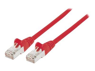 Intellinet Network Patch Cable, Cat5e, 5m, Red, CCA, SF/UTP, PVC, RJ45, Gold Plated Contacts, Snagless, Booted, Lifetime