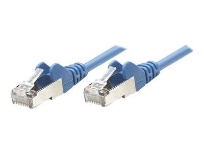 Intellinet Network Patch Cable, Cat5e, 5m, Blue, CCA, SF/UTP, PVC, RJ45, Gold Plated Contacts, Snagless, Booted, Lifetim