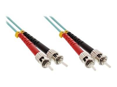 INLINE - LWL Duplex Kabel - ST/ST - 50/125µm - OM3 - 0,5m