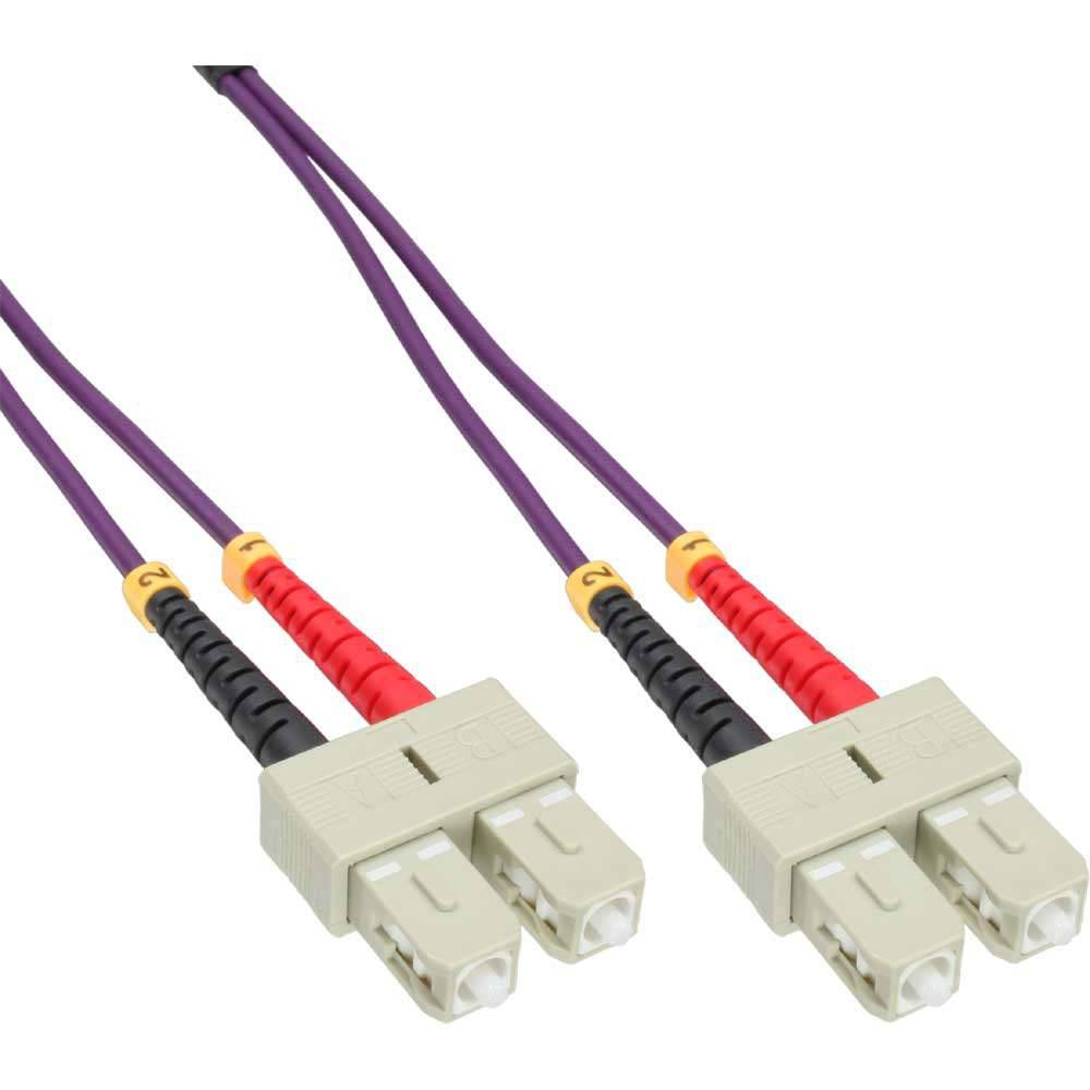INLINE - LWL Duplex Kabel - SC/SC - 50/125µm - OM4 - 25m