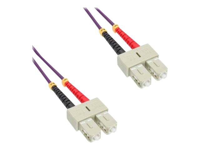 INLINE - LWL Duplex Kabel - SC/SC - 50/125µm - OM4 - 25m
