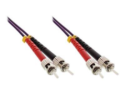 INLINE - LWL Duplex Kabel - ST/ST - 50/125µm - OM4 - 7,5m