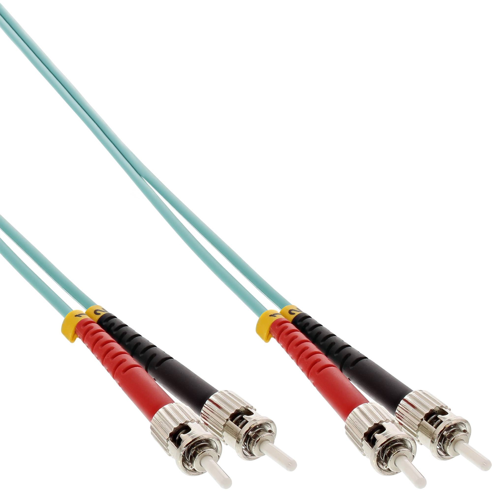 INLINE - LWL Duplex Kabel - ST/ST - 50/125µm - OM3 - 0,5m