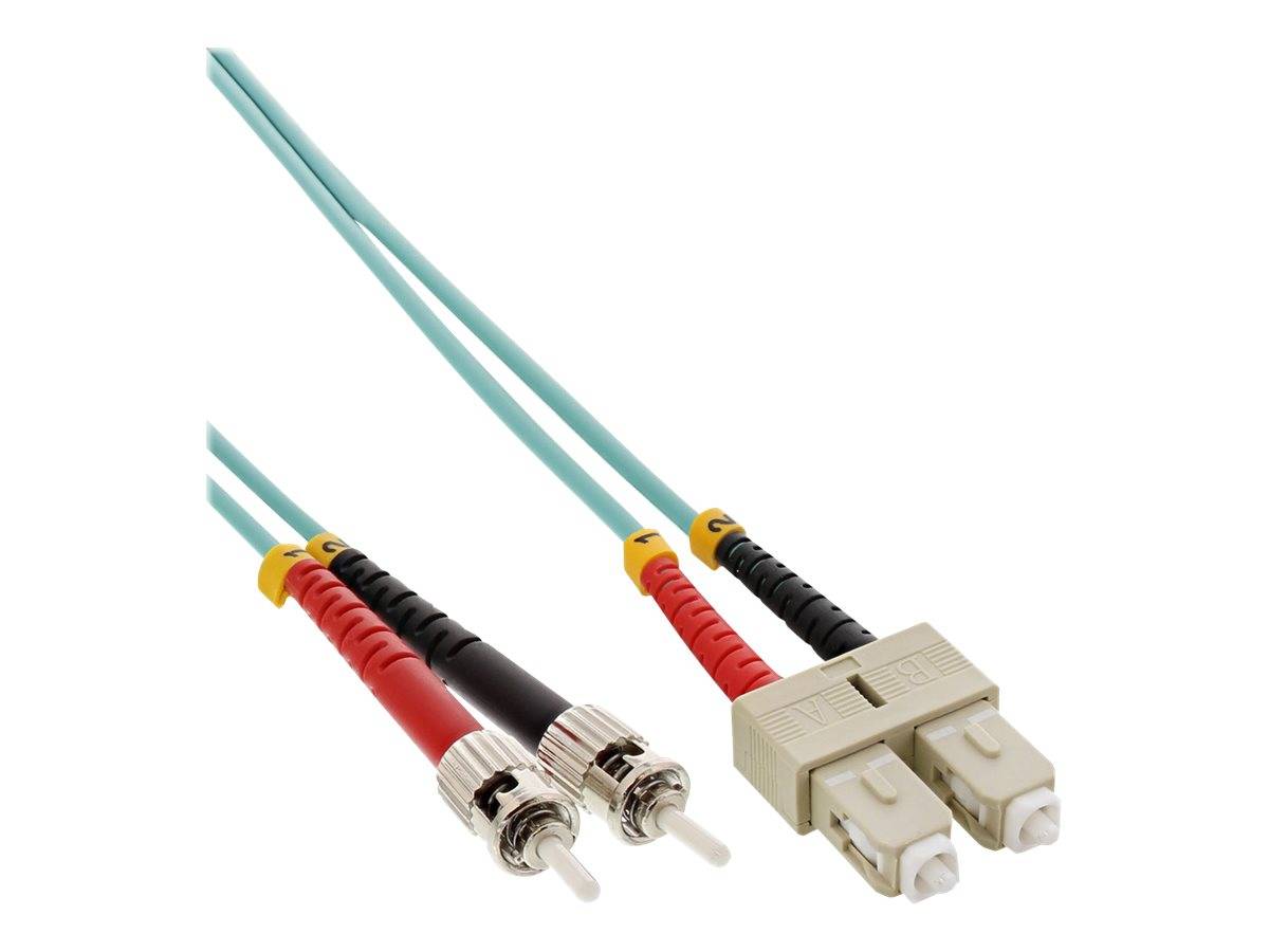 INLINE - LWL Duplex Kabel - SC/ST - 50/125µm - OM3 - 2m