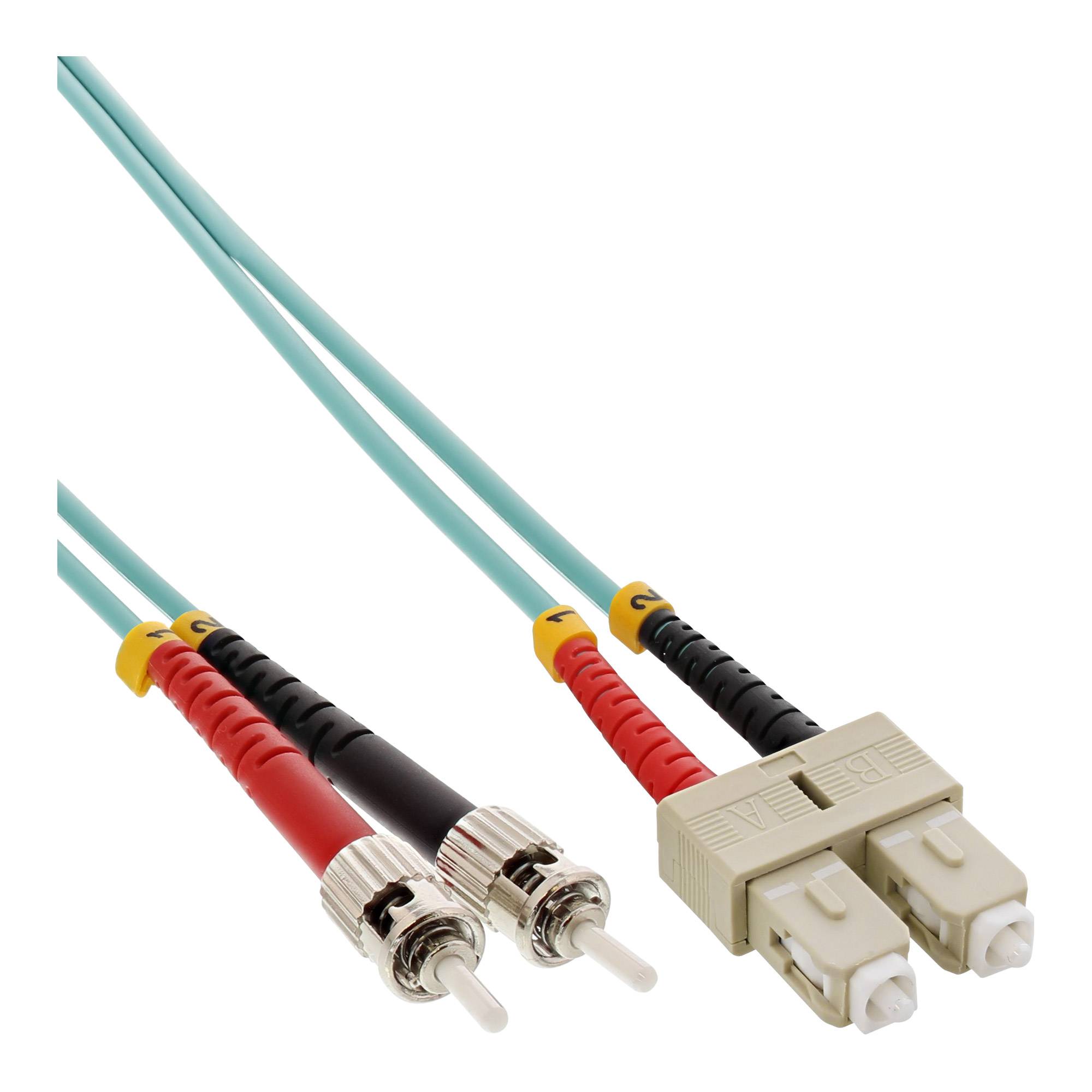 INLINE - LWL Duplex Kabel - SC/ST - 50/125µm - OM3 - 2m