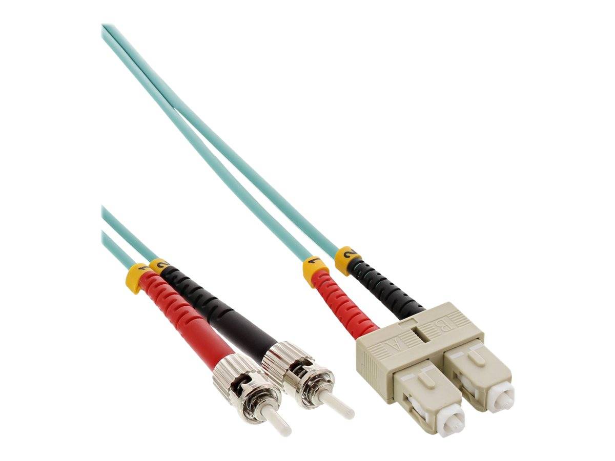 INLINE - LWL Duplex Kabel - SC/ST - 50/125µm - OM3 - 10m