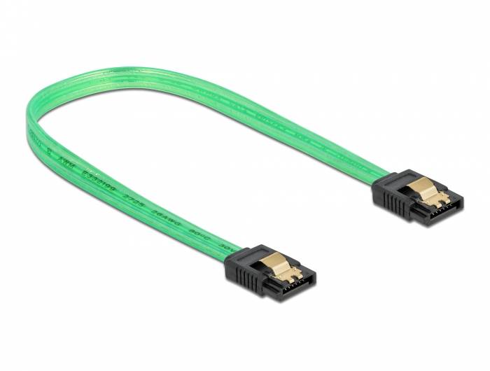 DeLOCK SATA 6 Gb/s Cable UV glow effect - SATA-Kabel
