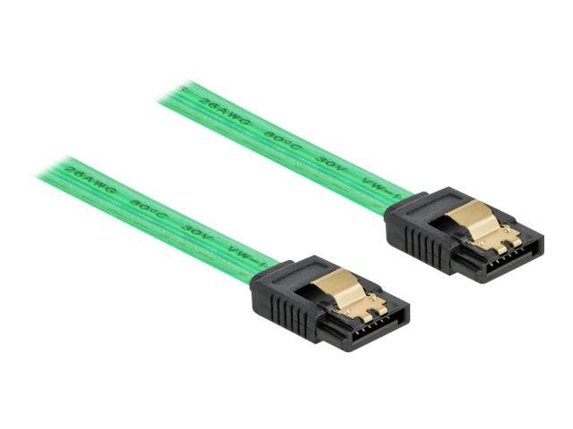 DeLOCK SATA 6 Gb/s Cable UV glow effect - SATA-Kabel