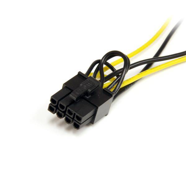 StarTech.com 15cm SATA Strom auf 8 pin PCI Express Grafikkarten Stromkabel - PCIe Y-Kabel Adapter - Stromkabel - SATA-St