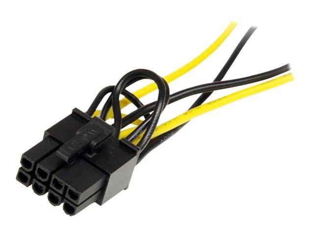 StarTech.com 15cm SATA Strom auf 8 pin PCI Express Grafikkarten Stromkabel - PCIe Y-Kabel Adapter - Stromkabel - SATA-St