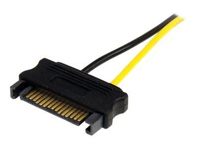 StarTech.com 15cm SATA Strom auf 8 pin PCI Express Grafikkarten Stromkabel - PCIe Y-Kabel Adapter - Stromkabel - SATA-St