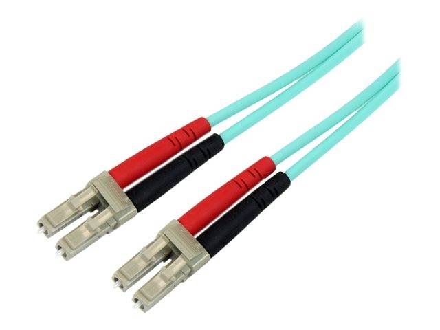 StarTech.com 3m Fiber Optic Cable - 10 Gb Aqua - Multimode Duplex 50/125 - LSZH - LC/LC - OM3 - LC to LC Fiber Patch Cable - Patch-Kabel - LC