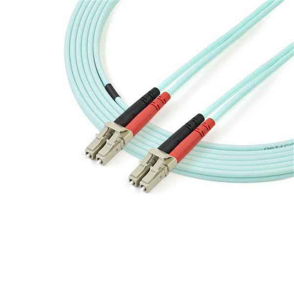 StarTech.com 3m Fiber Optic Cable - 10 Gb Aqua - Multimode Duplex 50/125 - LSZH - LC/LC - OM3 - LC to LC Fiber Patch Cable - Patch-Kabel - LC