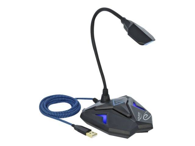 DeLOCK Desktop USB Gaming Microphone with Gooseneck and Mute Button