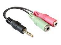 Delock - Audio-Adapter - mini-phone stereo 3.5 mm männlich zu mini-phone stereo 3.5 mm weiblich