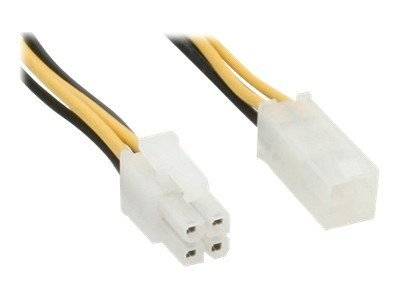 Zwei weiße Kunststoff-Elektrostecker mit gelben, schwarzen und weißen Drähten, nebeneinander auf weißem Hintergrund gezeigt.
