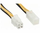INLINE - Strom Verlängerung intern - P4 4pol ST / BU - Netzteil zu Mainboard - 0,20m
