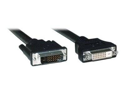 INLINE - DVI-D Verlängerung - Dual Link 24+1 ST auf 24+1 BU - 2 Ferrite - 5m