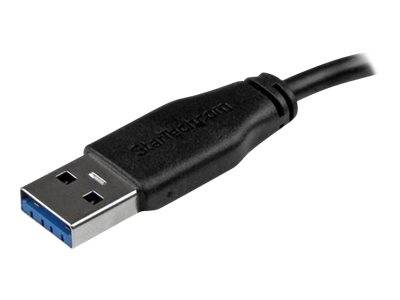 StarTech.com 15cm schlankes SuperSpeed USB 3.0 A auf Micro B Kabel - St/St - USB 3.0 Anschlusskabel - Schwarz - USB-Kabe