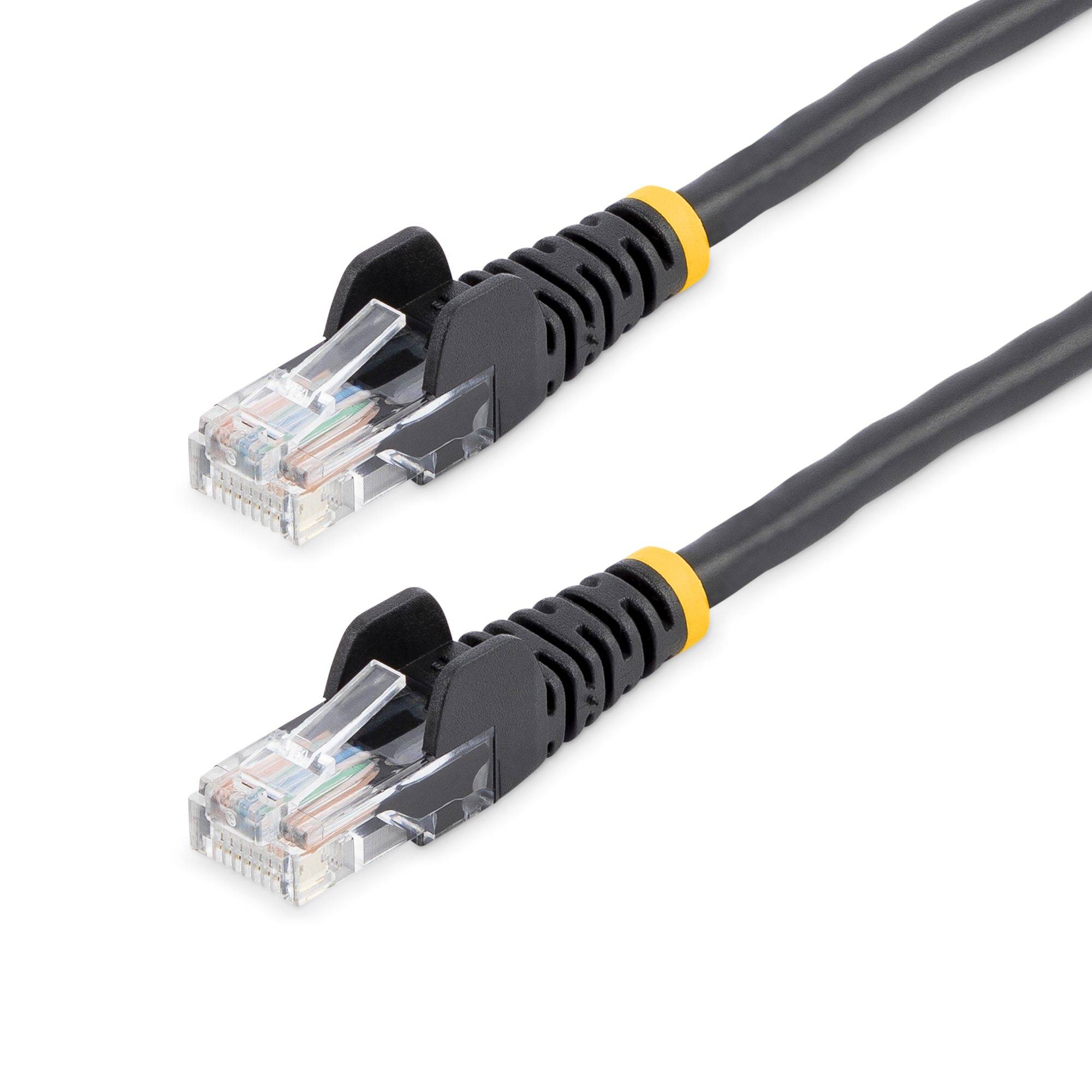 StarTech.com Cat5e Patchkabel mit Snagless RJ45 Anschluss - Netzwerkkabel 5m - Schwarz - Patch-Kabel - RJ-45 (M)