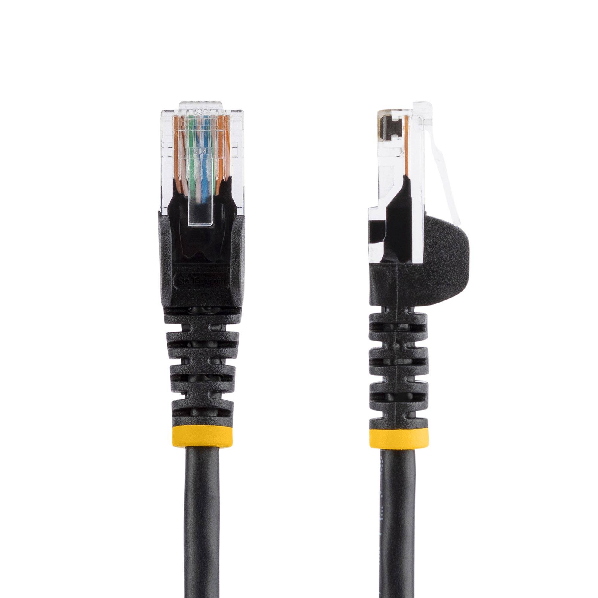 StarTech.com Cat5e Patchkabel mit Snagless RJ45 Anschluss - Netzwerkkabel 5m - Schwarz - Patch-Kabel - RJ-45 (M)