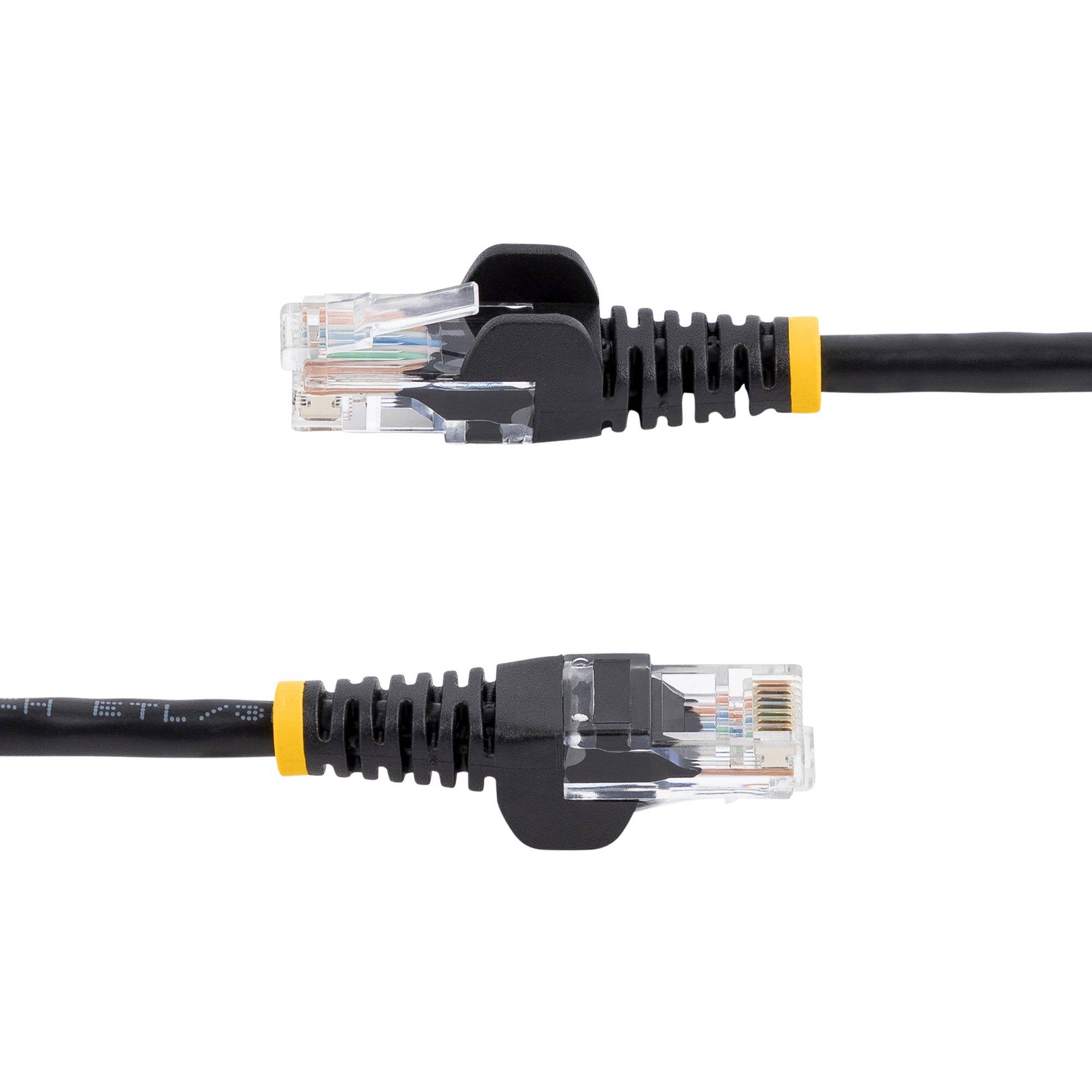 StarTech.com Cat5e Patchkabel mit Snagless RJ45 Anschluss - Netzwerkkabel 5m - Schwarz - Patch-Kabel - RJ-45 (M)