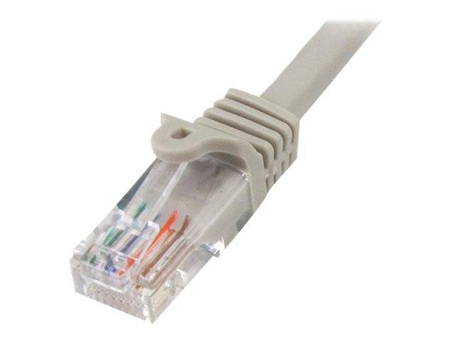 StarTech.com Cat5e Patchkabel mit Snagless RJ45 Anschluss - Netzwerkkabel 5m - Grau - Patch-Kabel - RJ-45 (M)