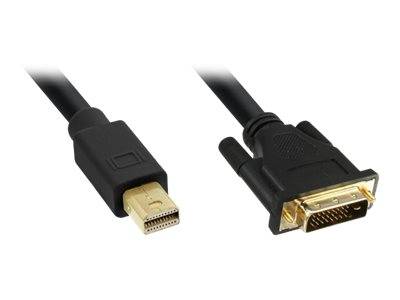 INLINE - Mini DisplayPort zu DVI Konverter Kabel - schwarz - 1,5m