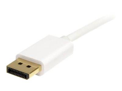 StarTech.com 1m Mini DisplayPort 1.2 auf DisplayPort Adapterkabel - mDP zu DP 4k x 2k Kabel - St/St - Weiß - DisplayPort