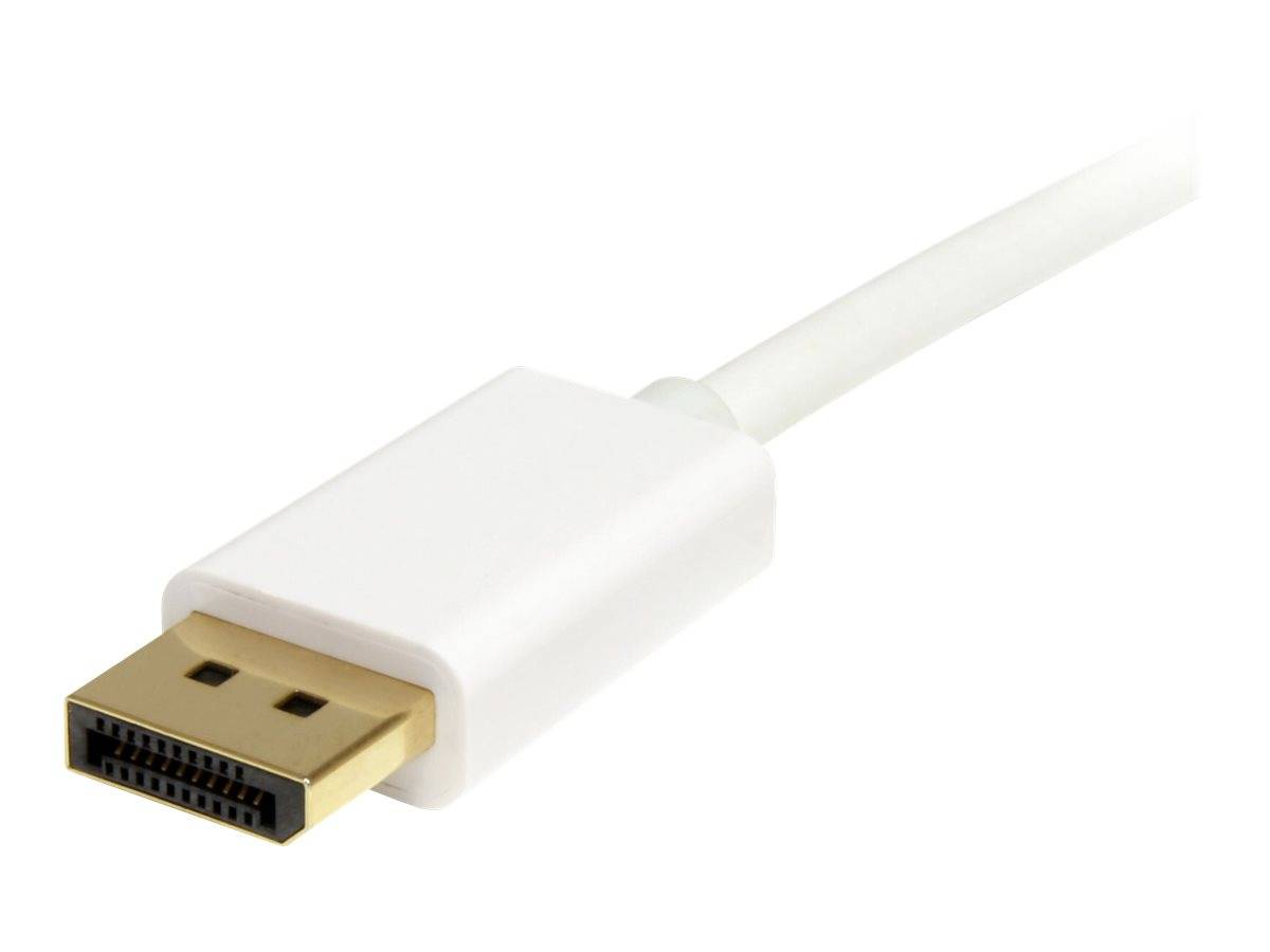 StarTech.com 1m Mini DisplayPort 1.2 auf DisplayPort Adapterkabel - mDP zu DP 4k x 2k Kabel - St/St - Weiß - DisplayPort