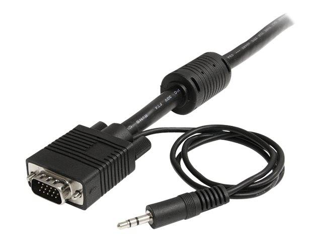StarTech.com 5 m Monitor VGA Koaxial Videokabel mit Audio für hohe Auflösung - HD15 Stecker/Stecker - VGA-Kabel - HD-15