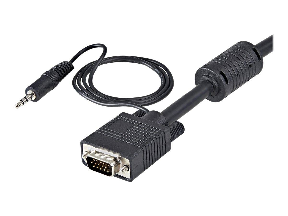 StarTech.com 5 m Monitor VGA Koaxial Videokabel mit Audio für hohe Auflösung - HD15 Stecker/Stecker - VGA-Kabel - HD-15