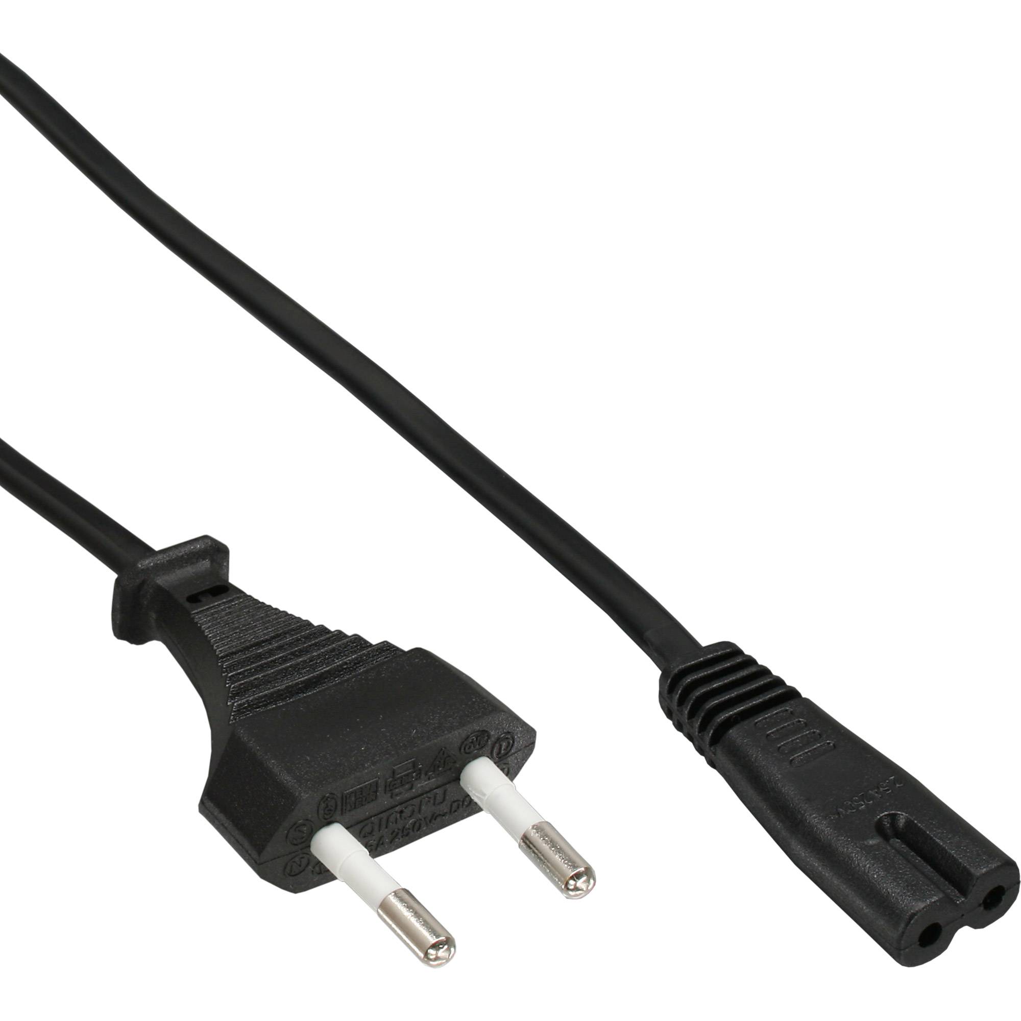 INLINE - Netzkabel - Netzstecker auf Euro 8 C7 Stecker - 3m