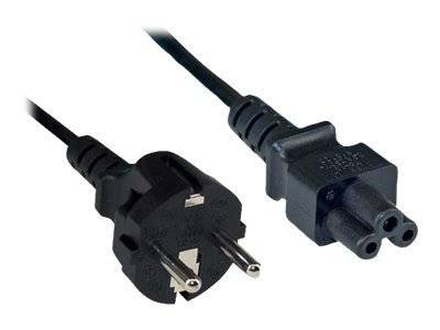 INLINE - Netzkabel für Notebook - 3pol Kupplung - schwarz - 3m