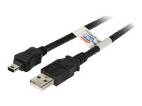 EFB USB2.0 Kabel A-Mini B (5polig),St.-St.,5,0m,sw,Premium