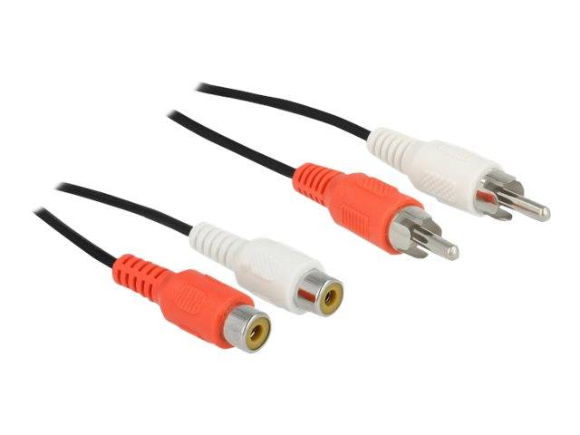 Delock - Audioverlängerungskabel - RCA männlich bis RCA weiblich