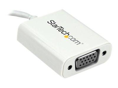 StarTech.com USB-C auf VGA Adapter - USB Typ-C zu VGA Video Konverter - Weiß - USB/VGA-Adapter - 24 pin USB-C (M)