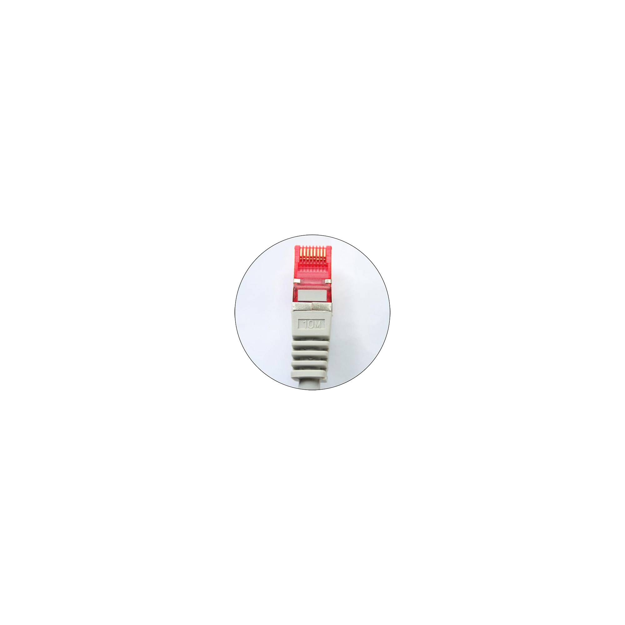 INLINE - Patchkabel - S/FTP (PiMf) - Cat.6 - halogenfrei - Kupfer - grau - 15m