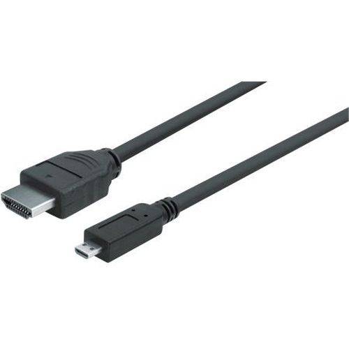 DeLOCK Micro HDMI-Kabel, High Speed HDMI mit Ethernet, HDMI St. A / HDMI Micro St. D, 3,0 m