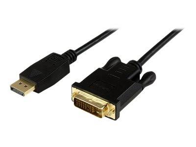 StarTech.com DisplayPort auf DVI Kabel 1,8m - Stecker/Stecker - DP zu DVI Adapter/ Konverter - 1920x1200 / 1080p - Schwa
