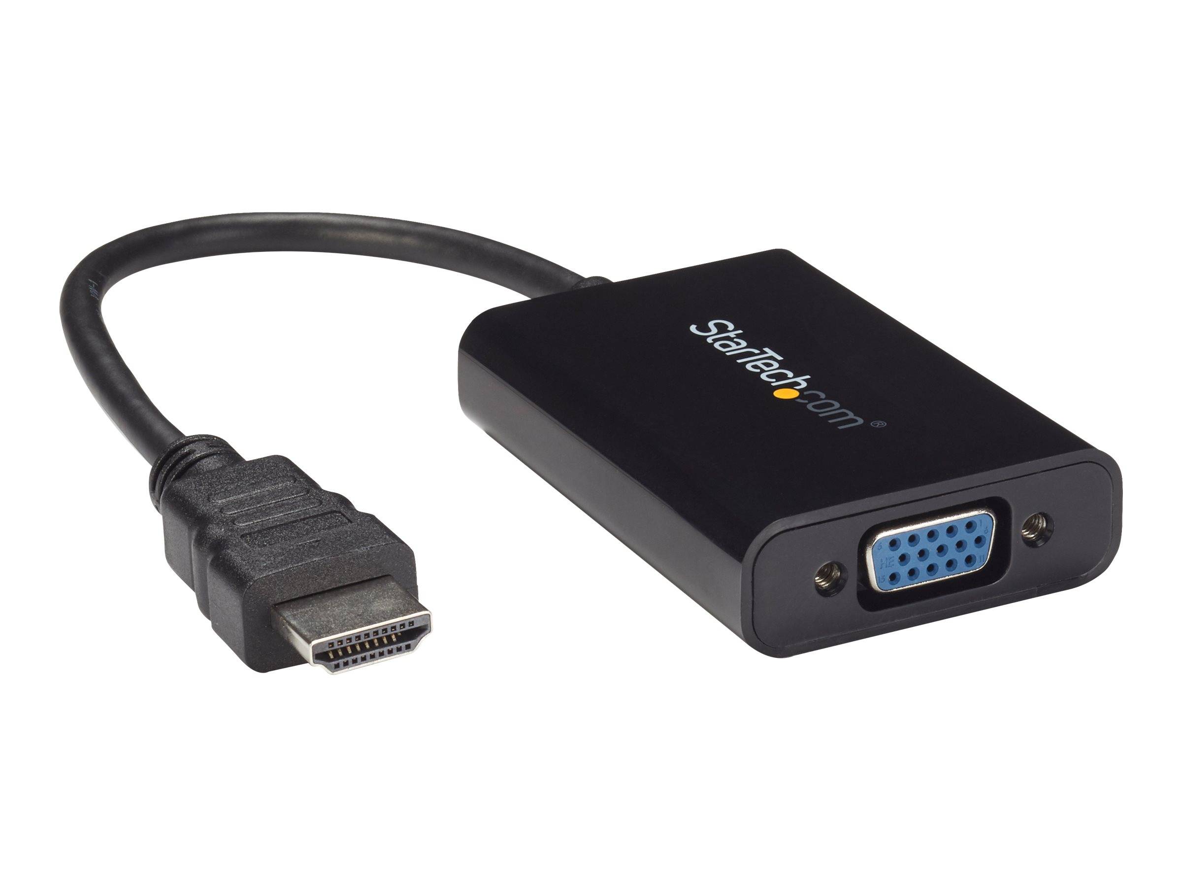 StarTech.com HDMI auf VGA Video Konverter / Wandler mit 2 Kanal Audio - hd zu VGA adapter 1080p - max. Auflösung 1920x10