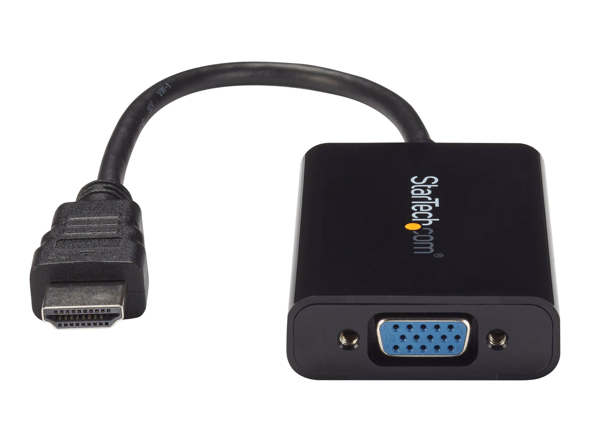 StarTech.com HDMI auf VGA Video Konverter / Wandler mit 2 Kanal Audio - hd zu VGA adapter 1080p - max. Auflösung 1920x10