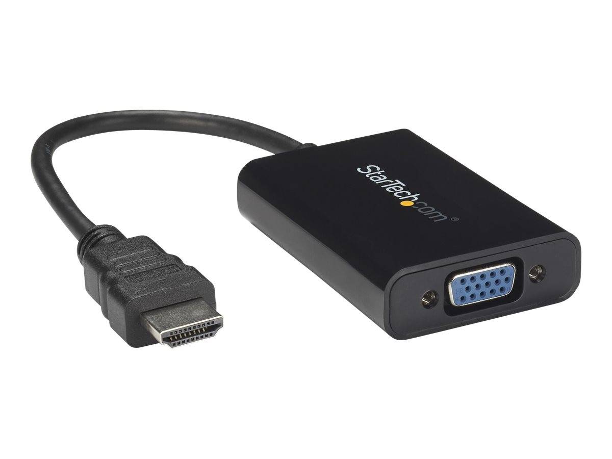 StarTech.com HDMI auf VGA Video Konverter / Wandler mit 2 Kanal Audio - hd zu VGA adapter 1080p - max. Auflösung 1920x10