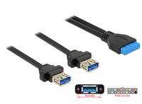 DeLOCK - USB-Kabel - 19-poliger USB 3.0 Kopf (W)