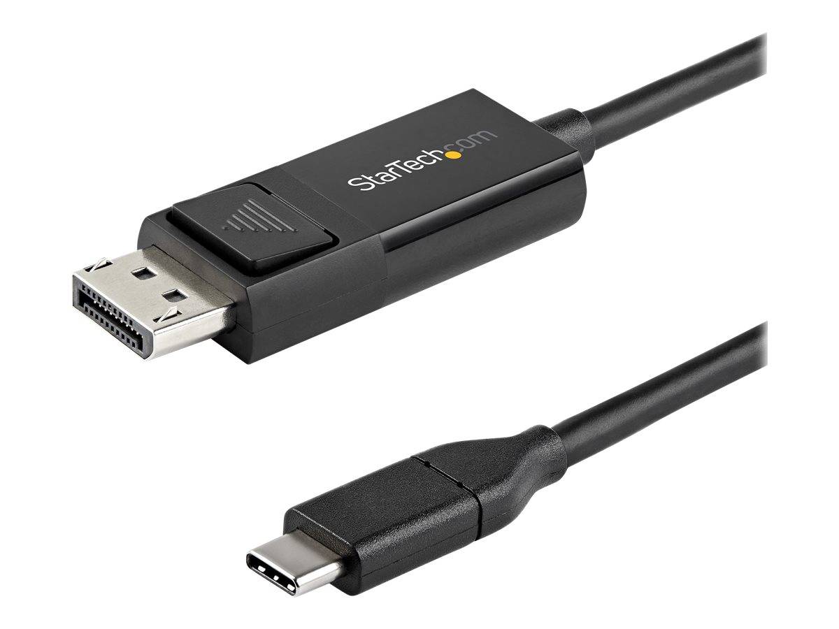 StarTech.com 6ft (2m) USB C to DisplayPort 1.2 Cable 4K 60Hz, Bidirectional DP to USB-C or USB-C to DP Reversible Video
