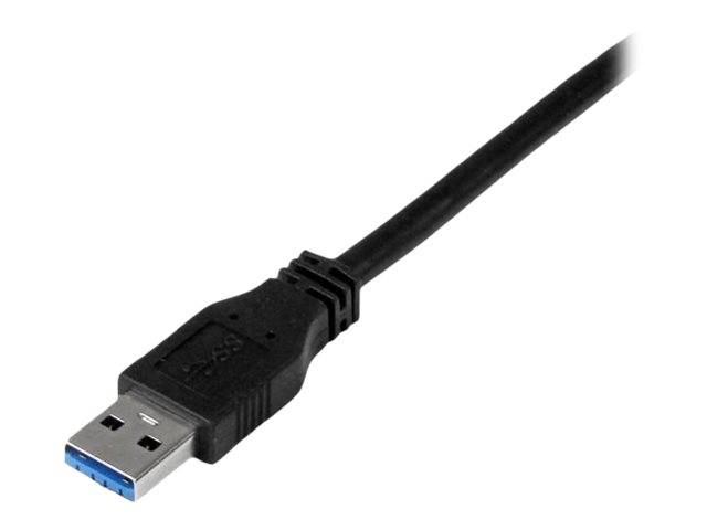 StarTech.com 1m zertifiziertes USB 3.0 SuperSpeed Kabel A auf B - Schwarz - USB 3 Anschlusskabel - Stecker/Stecker - USB
