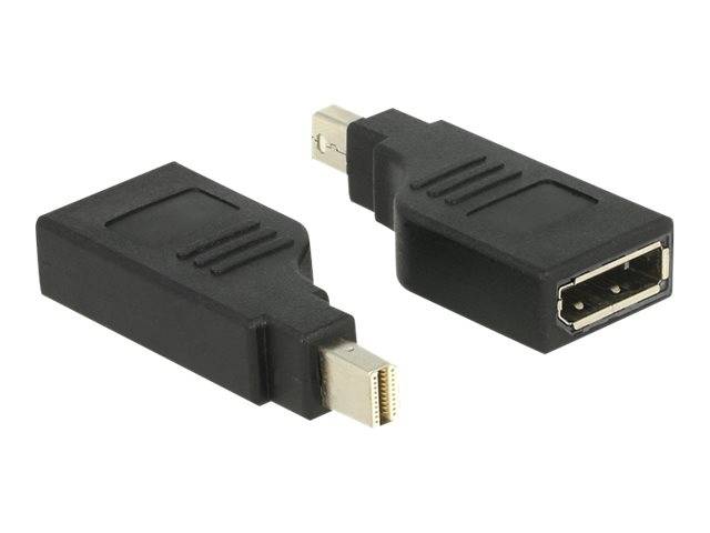 DeLOCK Adapter mini Displayport 1.2 male > Displayport female 4K 90° turned - DisplayPort-Adapter - Mini DisplayPort (M)