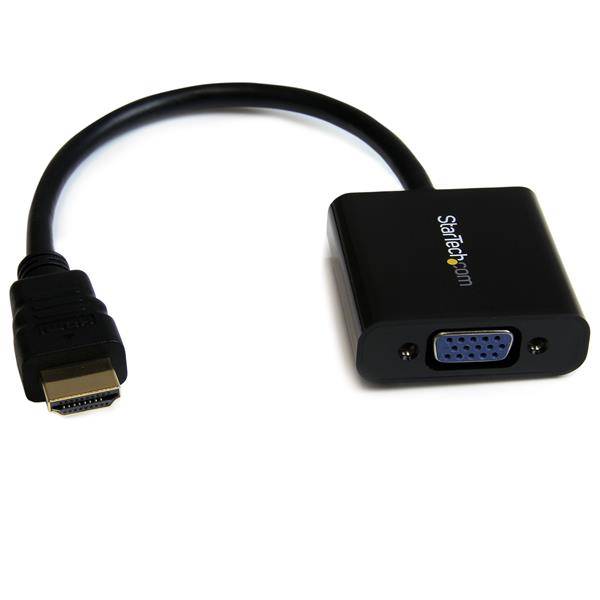 StarTech.com HDMI auf VGA Video Adapter Konverter für PC/ Laptop/ Ultrabook- 1920x1080 - Highspeed Videoschnittstellen-Converter - HDMI männlich bis