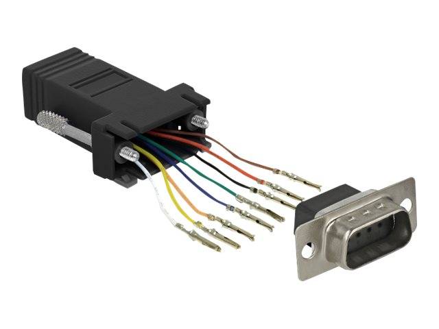 DeLOCK Adapter Sub-D 9 pin male to RJ45 female Assembly Kit - Serieller Adapter - DB-9 (M)